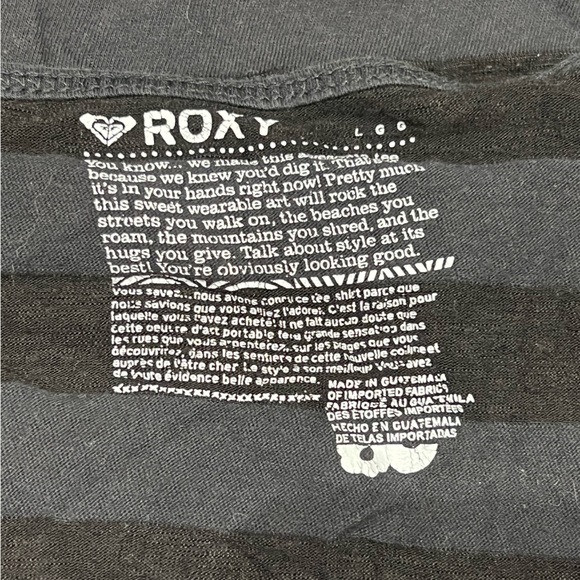 Roxy stripe pattern with butterfly, spaghetti strap tank top - Picture 5 of 5